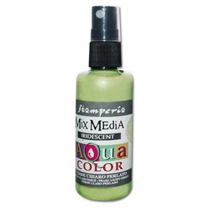 Краска-спрей "Aquacolor Spray" KAQ033 светло-зелёный перламутр, Stamperia, 60 мл